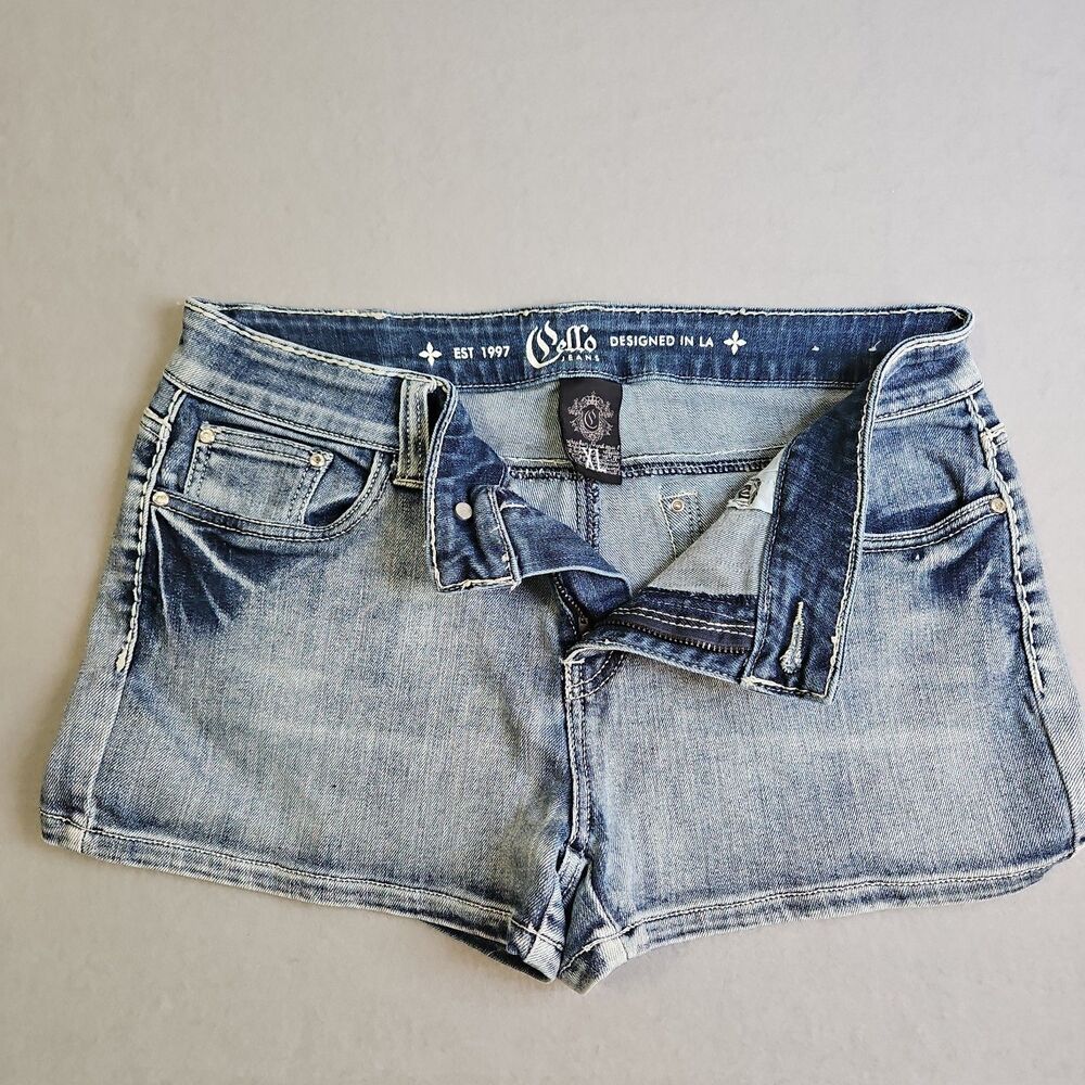Vintage Cello Jean Shorts Size XL Embellish Denim Shorts